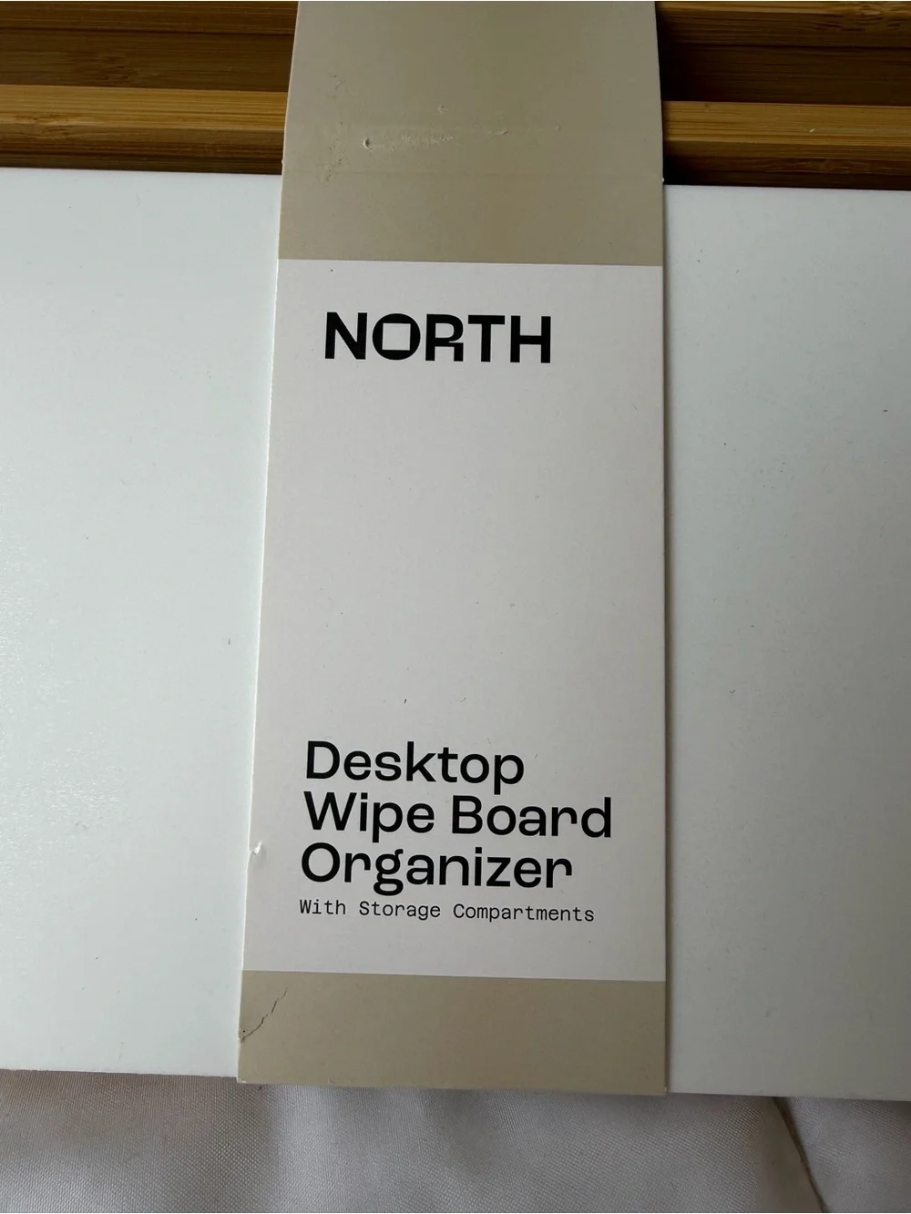 Wood Frame Desktop Whiteboard Organizer - Natural From Target